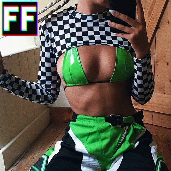 Mesh Cutoff Crop Top ✖️ - Picture 7 of 8